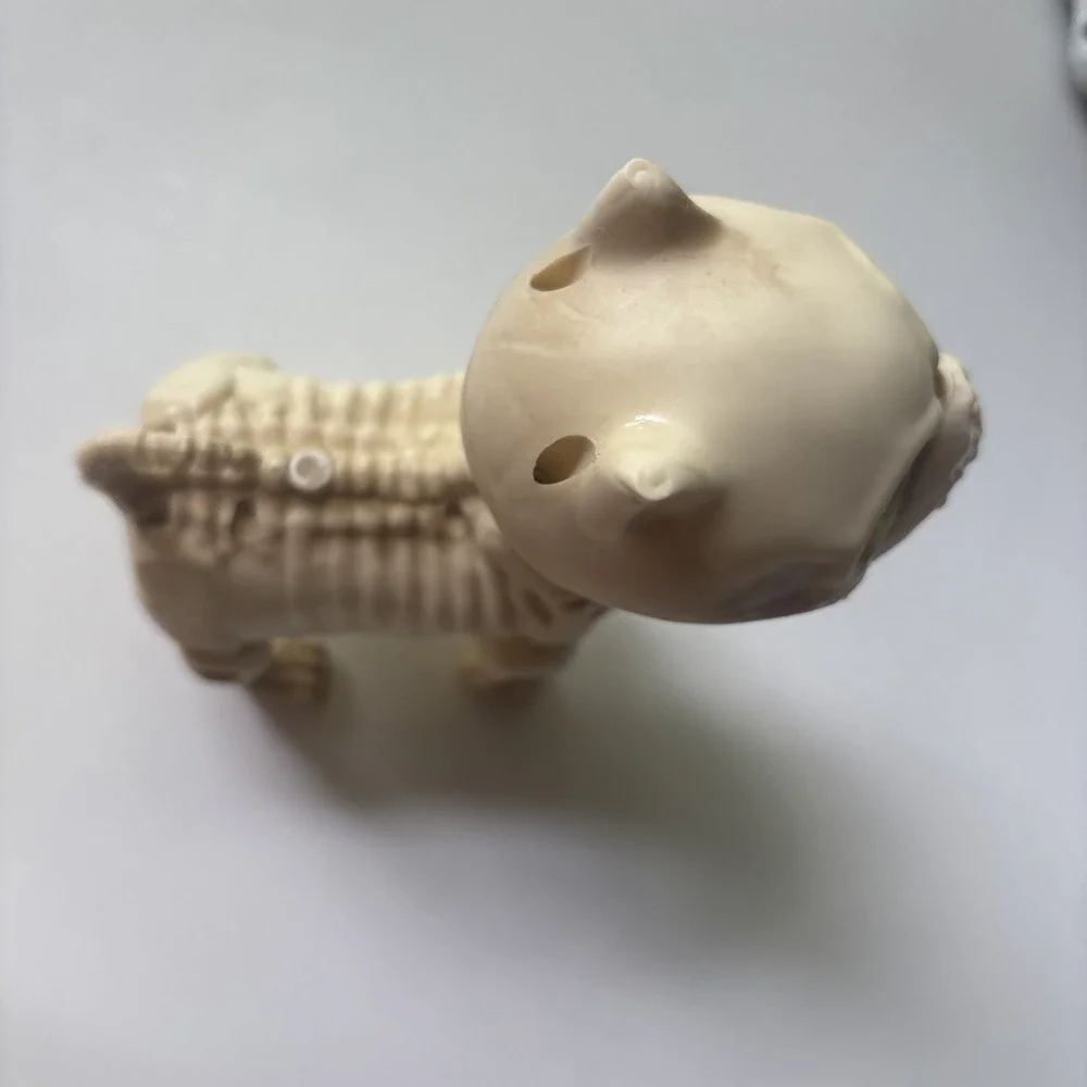 Small Skeleton Dog Animated Halloween Green Flashing Eyes Barking TESTED WORKS